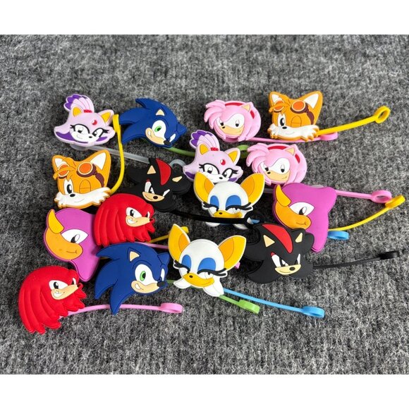 Other - Sonic The Hedgehog Straw Toppers Set Of 10
